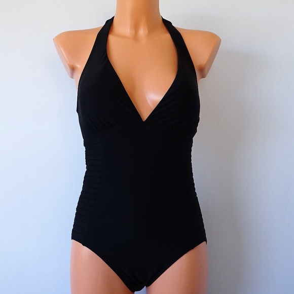 Calvin Klein Other - Calvin Klein NWT Black Pleated One Piece Swimsuit